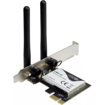 Inter-Tech DMG-32 - Interno - Inalámbrico - PCI Express - Wi-Fi - 650 Mbit/s - negro - plateado (88888148)
