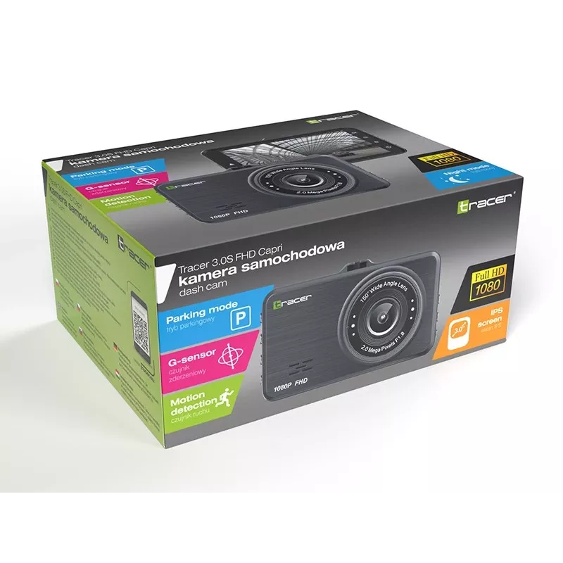 Videocámara para coche Tracer 3.0S FHD CAPRI