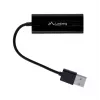 Adaptador de red Lanberg NC-0100-01 de USB 2.0 a RJ45 100 Mbit, cable de 0,15 m