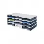 styro styrodoc trio - Poliestireno - negro - gris - 12 cajón(es) - 723 mm - 293 mm - 331 mm