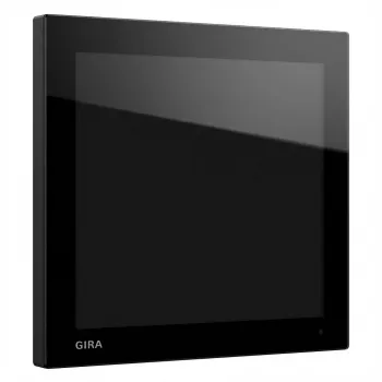 Panel táctil de control Gira G1 (2.ª gen) 208705, negro – Central Smart Home sin WLAN
