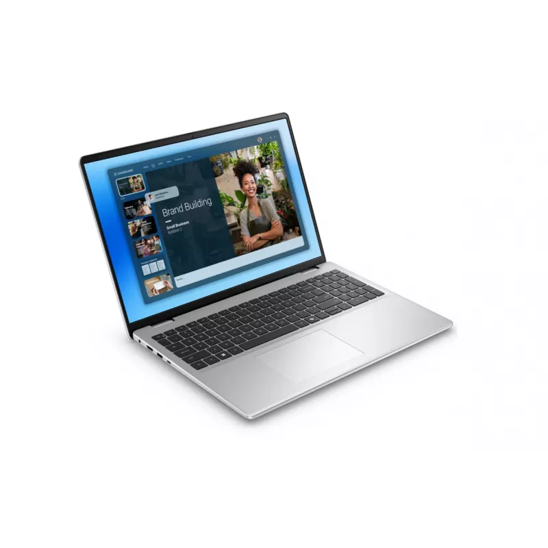 Portátil Dell 16 AG 2.5K i7-150U, 16GB RAM, 512GB SSD, Intel Graphics, Ubuntu, teclado retroiluminado ENG, huella dactilar, plata, 3Y OnSite
