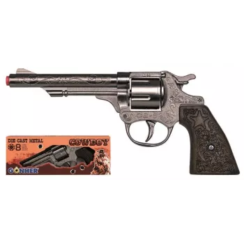 Revolver cowboy de juguete Pulio GONHER 80/0 Metal 8 disparos