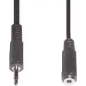 Cable de audio 3,5 mm e+p B 125 negro 3 m