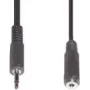 Cable de audio 3,5 mm e+p B 125 negro 3 m