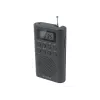 Radio portátil Muse M-03 R con sintonización FM-PLL, pantalla LCD, antena externa, negra