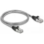 Cable de red DeLOCK RJ45 Cat.6A U/FTP RJ-45 1 m plata