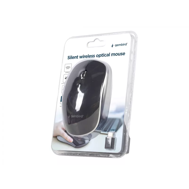 Ratón óptico inalámbrico con receptor USB-C