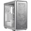 Caja de PC semitorre Cooler Master MasterFrame 600 Mesh plata — compatible con ATX/EATX, frontal 2×200mm, unidades 2,5