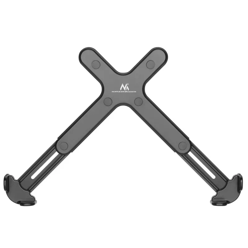 Soporte de escritorio para portátil MACLEAN MC-836 — regulable en altura, diseño ergonómico, negro, para uso horizontal del portátil (58,5×236×320 mm)