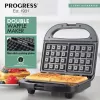 Gofrera doble Progress EK5852PVDE – placas dobles, recubrimiento antiadherente, temperatura regulable