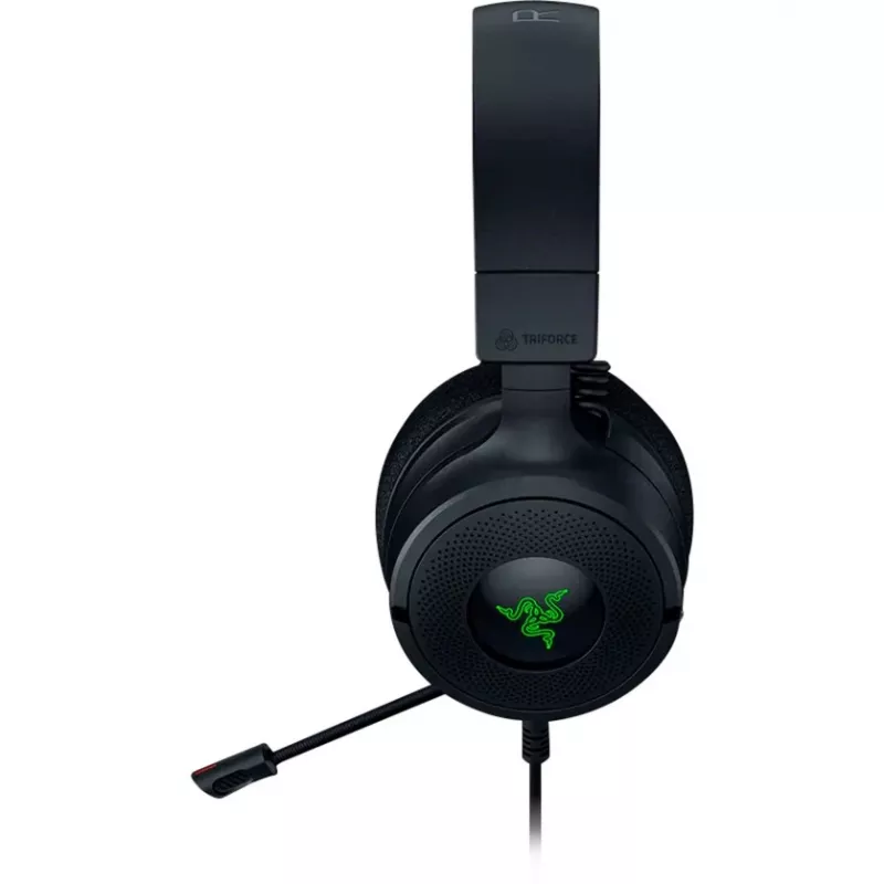 Razer Kraken V4 X - auriculares gaming para PC con cable (controladores TriForce de 40 mm, micrófono cardioide retráctil, sonido envolvente 7.1, Chroma RGB para PC, consola y teléfono)