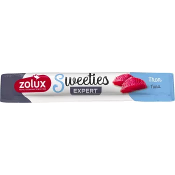 Snack para gatos en pasta ZOLUX Sweeties atún 14 g — pasta de atún en tubo de 14 g, sin cereales, sin gluten
