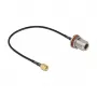 DeLOCK 89059 Cable de antena conector macho RP-SMA a conector hembra N RG-174 30 cm