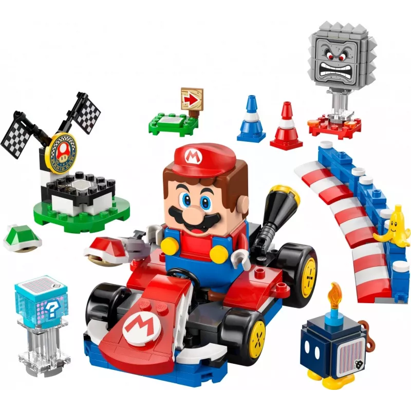 Juguete de construcción LEGO 72043 Super Mario Interactivo Mario Kart con kart estándar