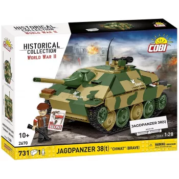 Set de construcción Cobi Blocks Jagdpanzer 38t Brave, 731 piezas