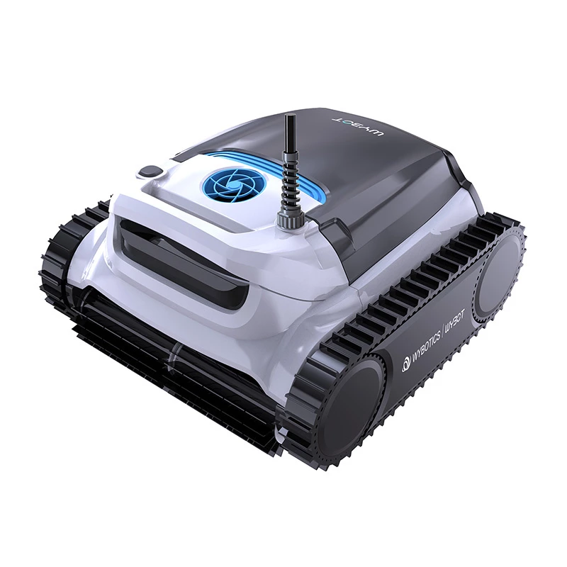 Robot limpiafondos con cable Wybot M1C con potencia de succión eficiente y navegación sencilla