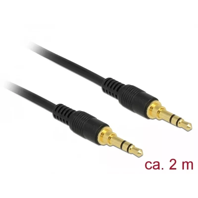 Cable de audio 3,5 mm DeLOCK 85549 2 m negro