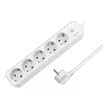 LogiLink LPS246. Longitud del cable: 1,5 m, Número de salidas AC: 5 salidas AC, Soporte de posicionamiento: Interior. Tensión de entrada AC: 250 V, Máx