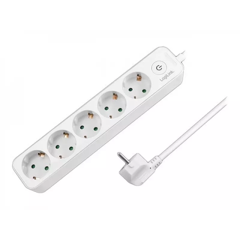 LogiLink LPS246. Longitud del cable: 1,5 m, Número de salidas AC: 5 salidas AC, Soporte de posicionamiento: Interior. Tensión de entrada AC: 250 V, Máx
