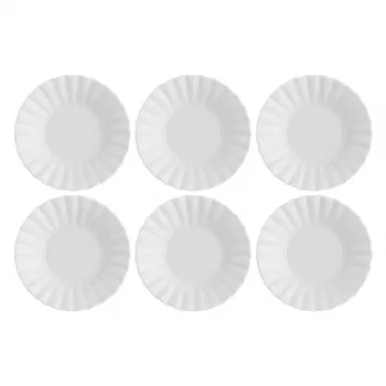 Set de platos de sopa LA PORCELLANA BIANCA Ducale White, 6 uds., 22 cm