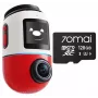 Dashcam 70mai Omni X800 4K con tarjeta SD 70mai de 128 GB, roja