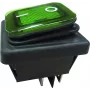Bachmann Interruptor basculante negro/gn924.176Serie 3627 interruptor iluminado 2 polos
