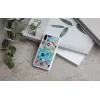 Funda para móvil iKins para iPhone XS / iPhone X S – blanca poppin rock tapa trasera protectora