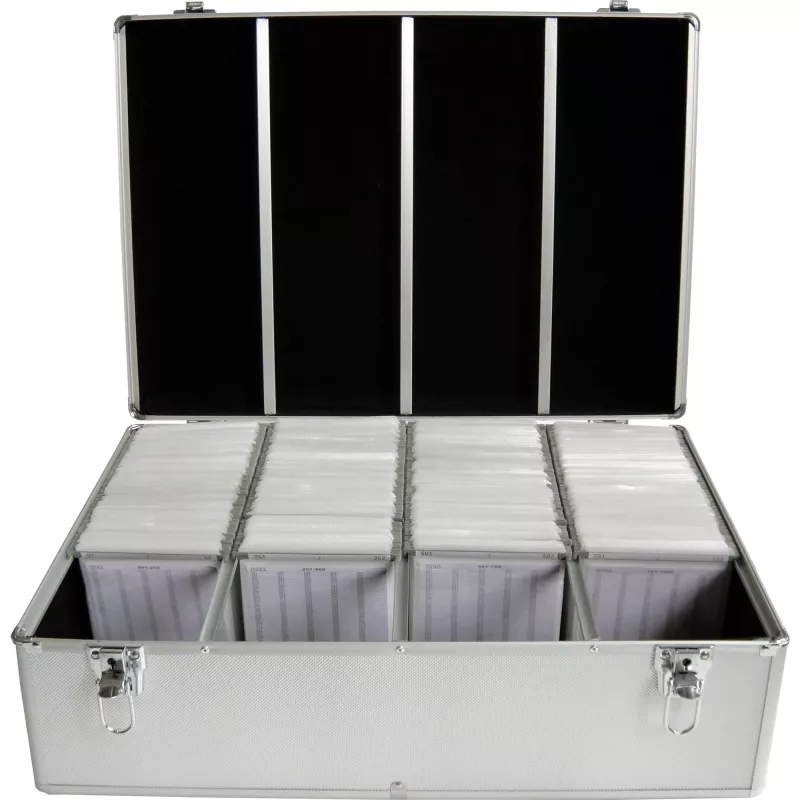 Funda MediaRange BOX78 para 1000 discos Plata