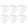 Set de 6 tazas con asa SELECT SELTMANN LIDO BLACK LINE – Tazas de cerámica, set de 6 piezas