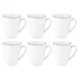 Set de 6 tazas con asa SELECT SELTMANN LIDO BLACK LINE – Tazas de cerámica, set de 6 piezas