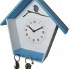 Reloj NeXtime 3109bl Cuckey, 30,5x33x11 cm, pared, azul/blanco