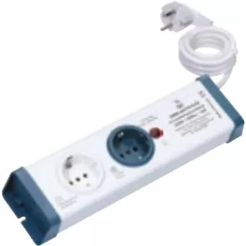 Protección contra sobretensiones Bachmann 924.164 azul blanco 2 tomas de corriente AC 230V