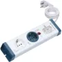 Protección contra sobretensiones Bachmann 924.164 azul blanco 2 tomas de corriente AC 230V