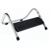 Reposapiés WEDO Trittboy, altura ajustable en 4 niveles, plataforma negra, estructura niquelada brillante (103 2116)