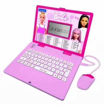 Ordenador portátil de aprendizaje bilingüe para niños Lexibook Barbie JC598BBi17 – juguete educativo bilingüe