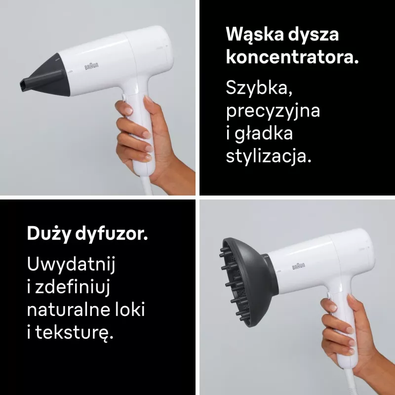 Secador de pelo Braun BRHD226E 2200W Ionic Technology Ligero
