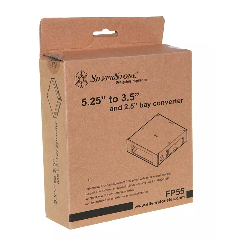 SilverStone FP55 - adaptador de bahía para almacenamiento - 13,30 cm (5,25