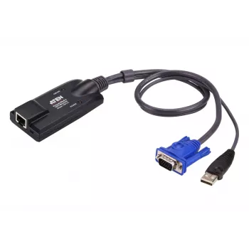 ATEN Cable adaptador KVM USB - VGA a Cat5e/6 (módulo CPU), con soporte Virtual-Media