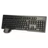 A4Tech 7100N Teclado y ratón de sobremesa con RF inalámbrico QWERTY inglés negro