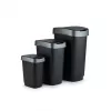 Rotho Twist cubo de basura giratorio 25 l, plateado