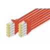 Digitus DK-1644-A-020-R-10 Cable de conexión CAT 6A S/FTP 2 m, rojo, pack de 10