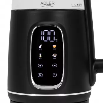 ADLER AD 1305 hervidor de agua eléctrico negro/plata