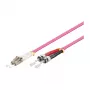 Cable de parcheo de fibra óptica dúplex OM4 (multimodo, 50/125) LC/ST, 5m, Good Connections® (LW-805LT4)