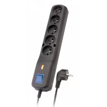 Lestar 5+ Lf-530wa, protección contra sobretensiones, 1,5 m, Negro Lf-530wa 5+ 3l G-a K. Cz 1,5m
