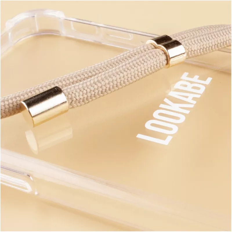 Funda bandolera Lookabe loo007 oro nude para iPhone 7/8 Plus – funda portátil para teléfono con correa