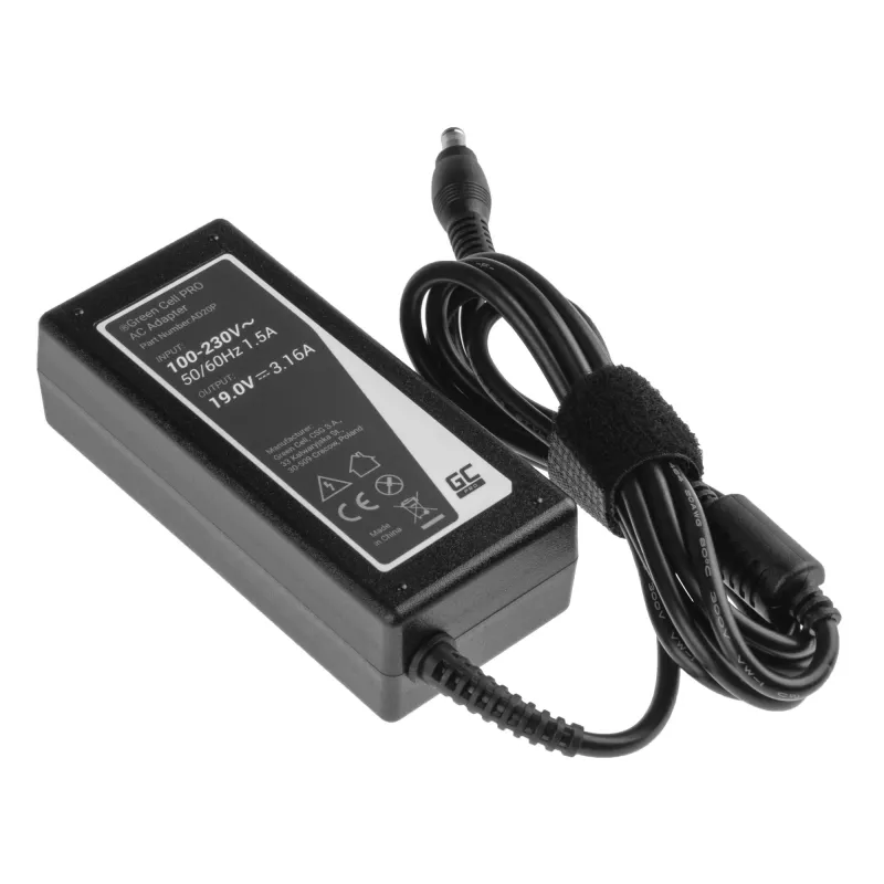 Fuente de alimentación/adaptador Green Cell AD20P interior 60 W negro