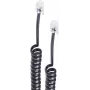 shiverpeaks ®-BASIC-S-cable espiral para auricular de teléfono 2x 4P4C, blanco, 4,0 m (BS70134)