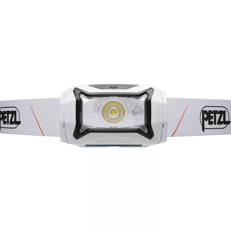 Linterna frontal Petzl TIKKA CORE 450 lm blanca — Linterna frontal recargable, iluminación compacta manos libres