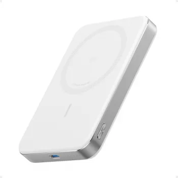 Batería externa Anker MagGo Power Bank 10K magnética inalámbrica Blanca, Blanca